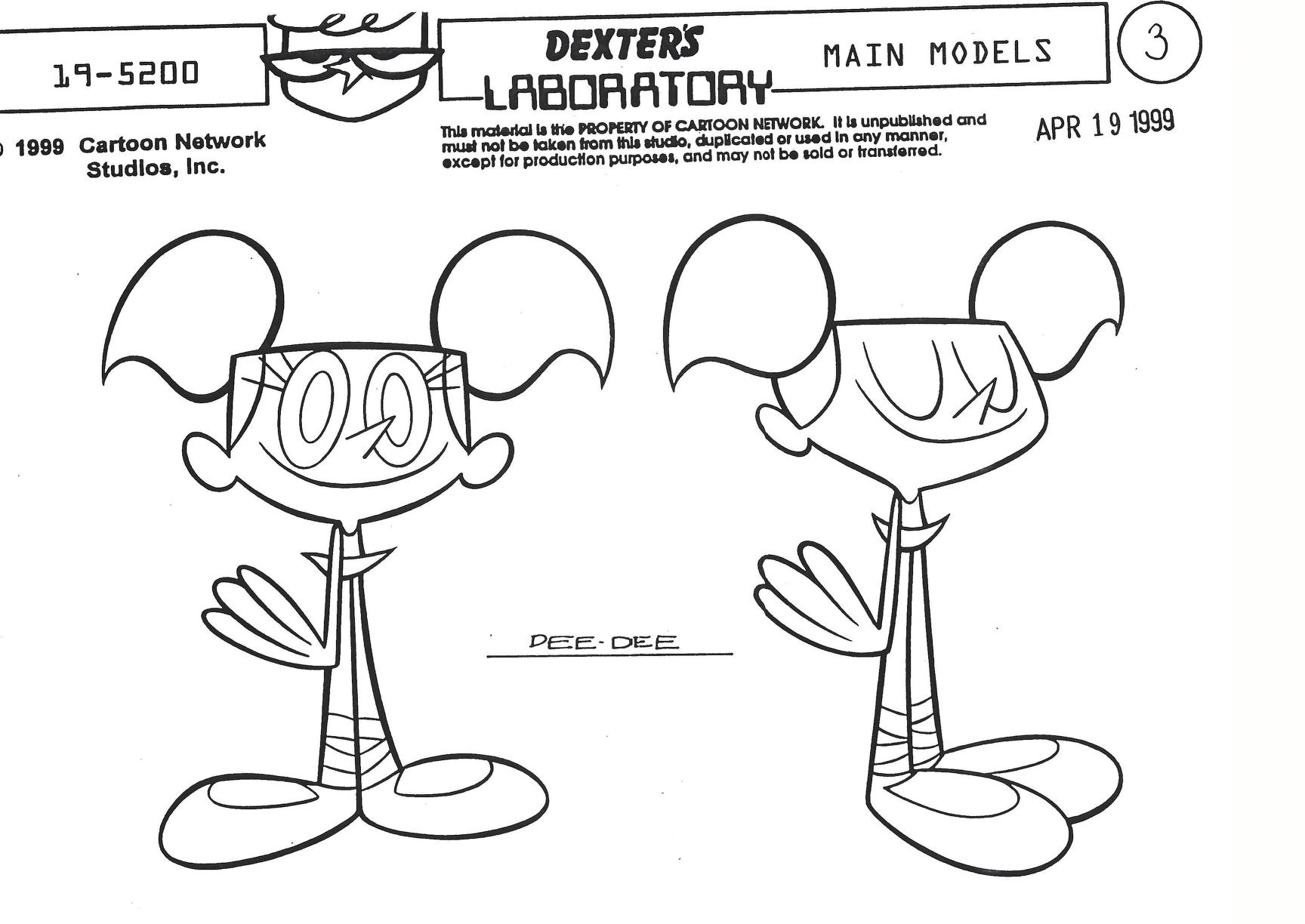 Dexters Laboratory: Dee Dee Model Sheets : Cartoon Network : Free Download,  Borrow, and Streaming : Internet Archive